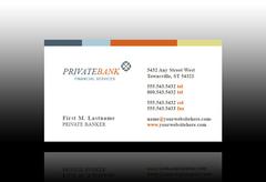 private-client-banking-business card-template